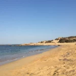 Lavrakas beach Chania with Sand beach and Blue water