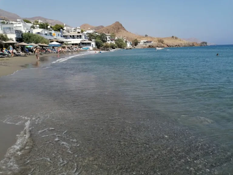 Lendas beach Heraklion with Fine Pebbles beach and Blue water
