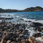 Listi Spilios beach Lassithi with Fine Pebbles beach and Blue water