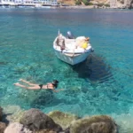 Loutro Chania with Fine Pebbles beach and Deep blue water