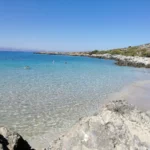 Maherida Beach Chania with White Sand beach and Turquoise water