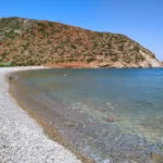 Maridati beach Lassithi with Pebbles beach and Blue water