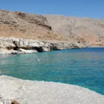 Marmara Beach Sfakia Chania with Pebbles beach and Deep blue water