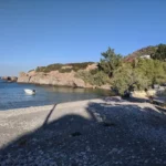 Mavros Kolimbos beach Lassithi with Pebbles beach and Blue water