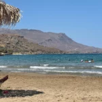 Mavros Molos Kissamos beach Chania with Sand beach and Blue water
