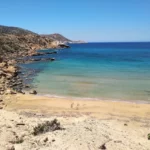 Pirgos beach Chania with Sand beach and Blue water
