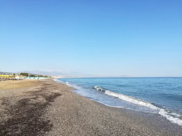 Platanes beach Rethymno with Sand beach and Blue water