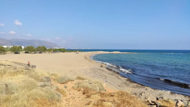 Potamos beach Heraklion with Sand beach and Blue water