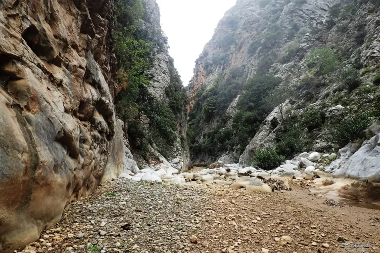 Prasses Gorge in Rethymno Region on Crete Island