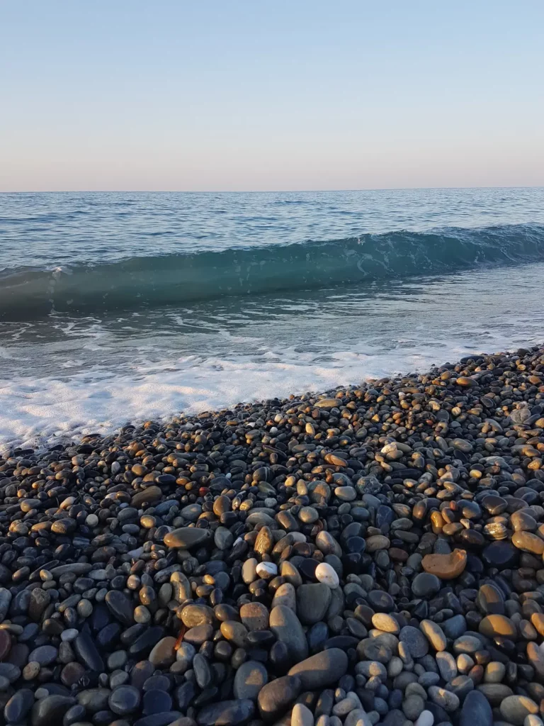 Rapaniana beach Chania with Fine Pebbles beach and Blue water