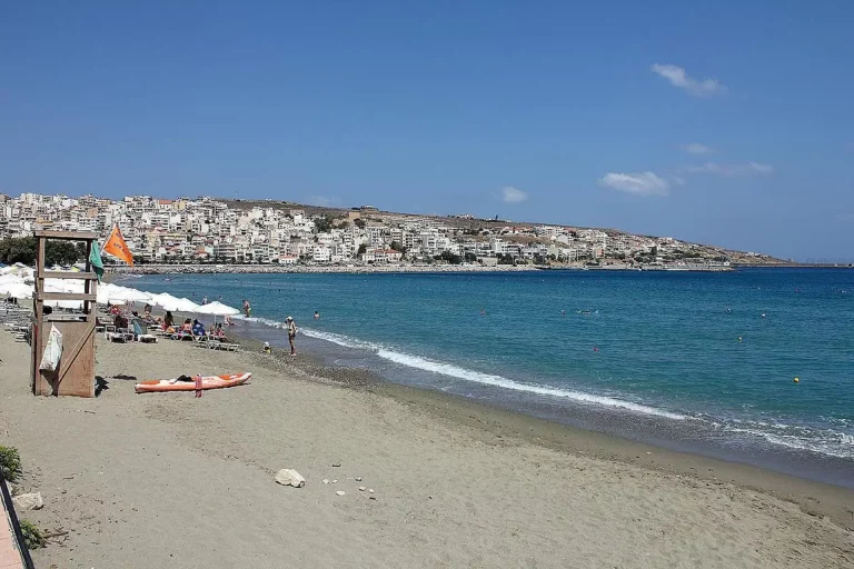 Sitia beach Lassithi with Sand beach and Blue water
