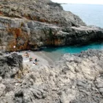 Skiadaki beach Heraklion with Pebbles beach and Deep blue water