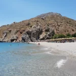 Souda beach Rethymno with Fine Pebbles beach and Blue water