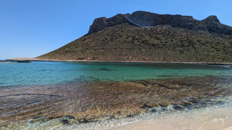 Stavros beach Chania with Sand beach and Blue water