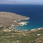 Tholos beach Lassithi with Pebbles beach and Blue water