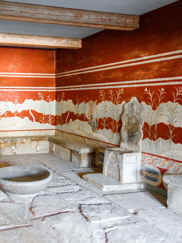 Thron room in Knossos palace