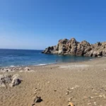 Trafoulas beach Heraklion with Fine Pebbles beach and Blue water