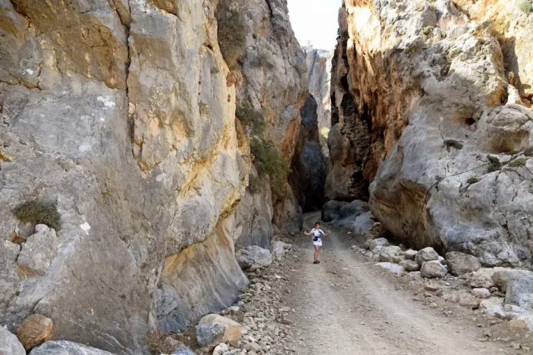 Tripiti Gorge in Chania Region on Crete Island