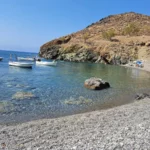 Tsigounas beach Heraklion with Fine Pebbles beach and Blue water