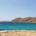 Voulismata beach Lassithi with Sand beach and Blue water
