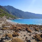 Zeromouri Beach Chania with Fine Pebbles beach and Deep blue water