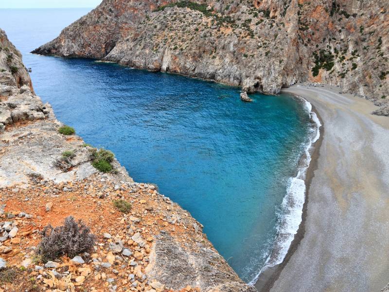 Agiofarago beach Crete Greece