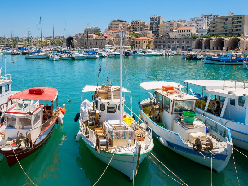 Harboar in Heraklion town Crete