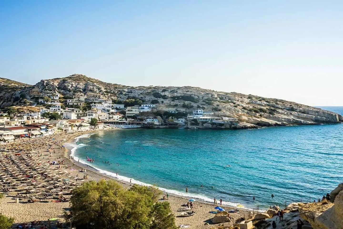 Day trip to Matala Hippie Beach and Gortyn Archaeologic Site