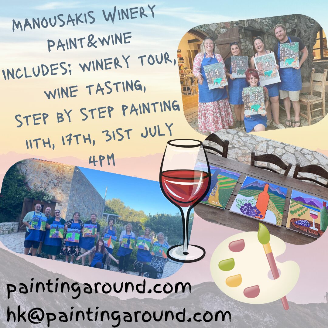 Paint and Wine Event at Manousakis Winery