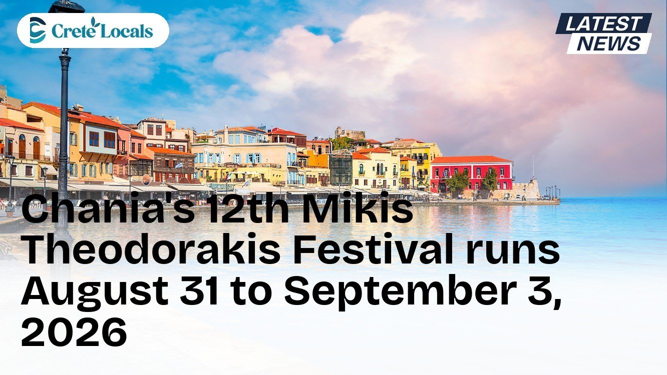 Chania's 12th Mikis Theodorakis Festival runs August 31 to September 3, 2026