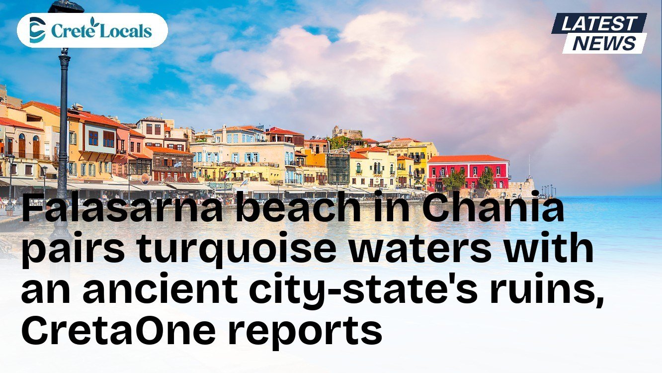 Falasarna beach in Chania pairs turquoise waters with an ancient city-state's ruins, CretaOne reports