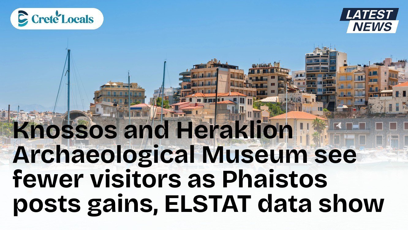 Knossos and Heraklion Archaeological Museum see fewer visitors as Phaistos posts gains, ELSTAT data show