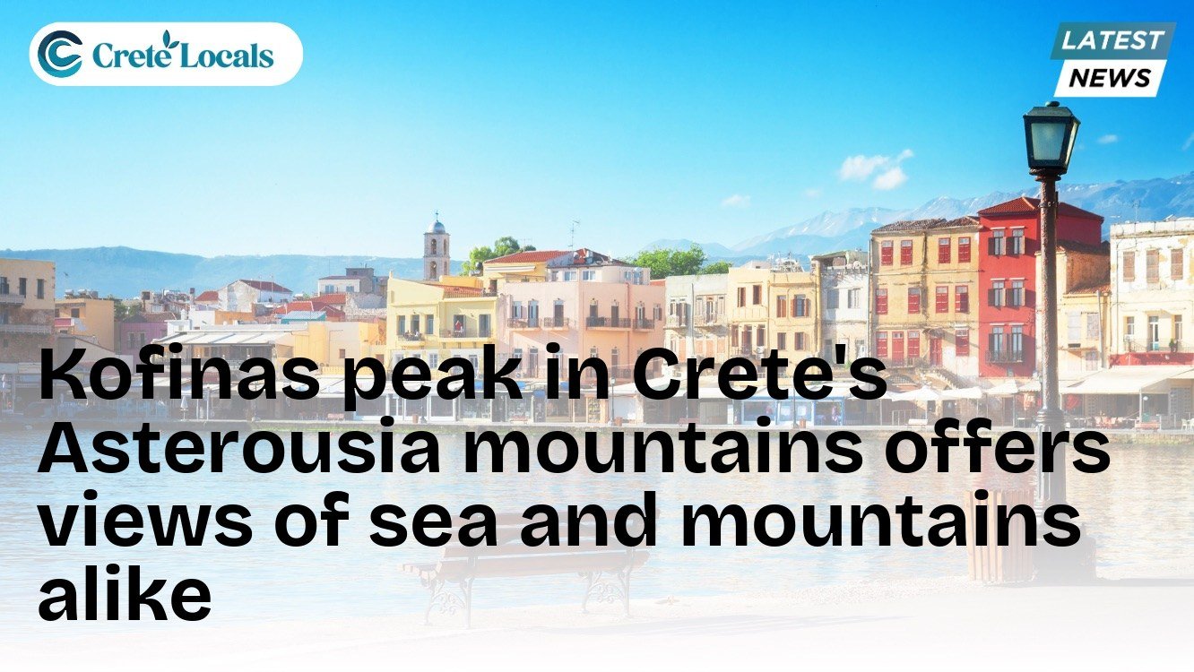 Kofinas peak in Crete's Asterousia mountains offers views of sea and mountains alike
