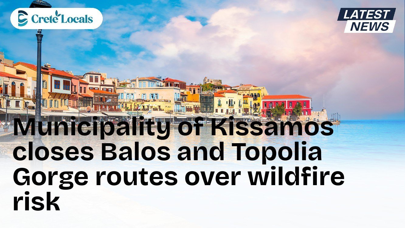 Municipality of Kissamos closes Balos and Topolia Gorge routes over wildfire risk