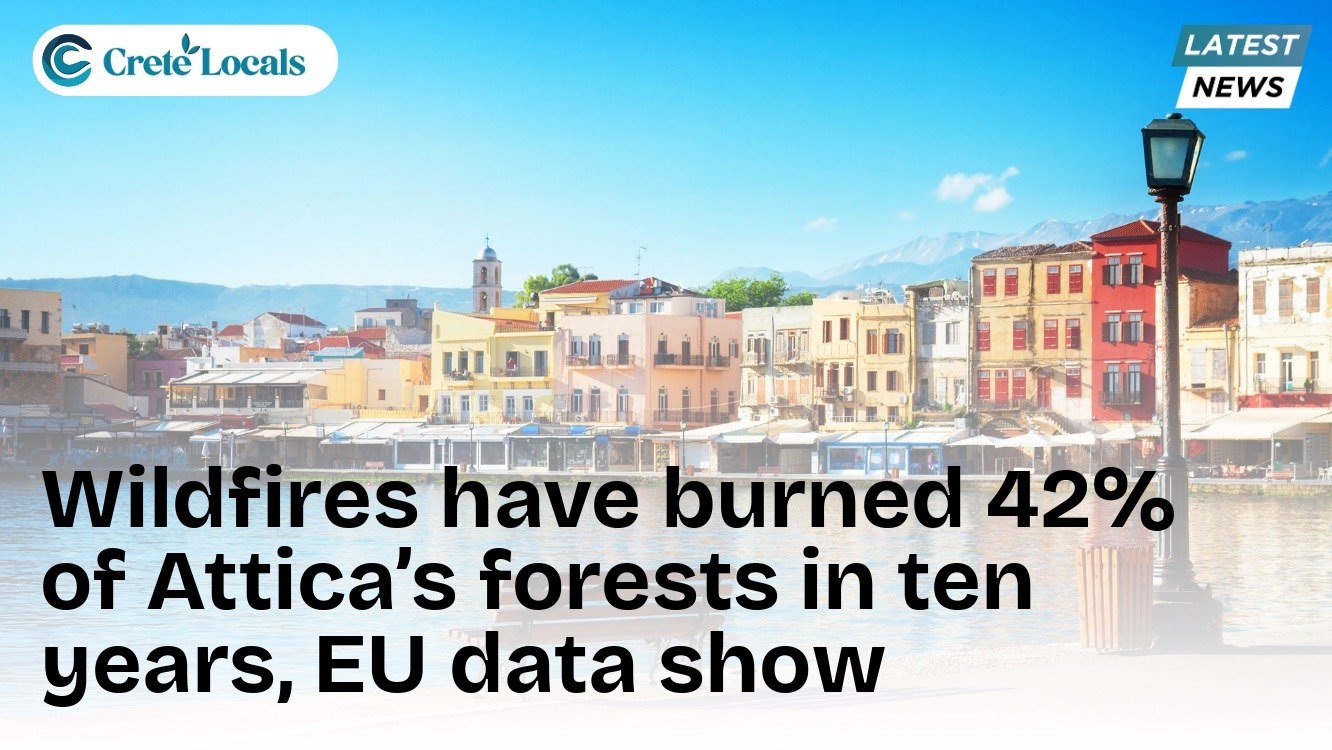 Wildfires have burned 42% of Attica’s forests in ten years, EU data show