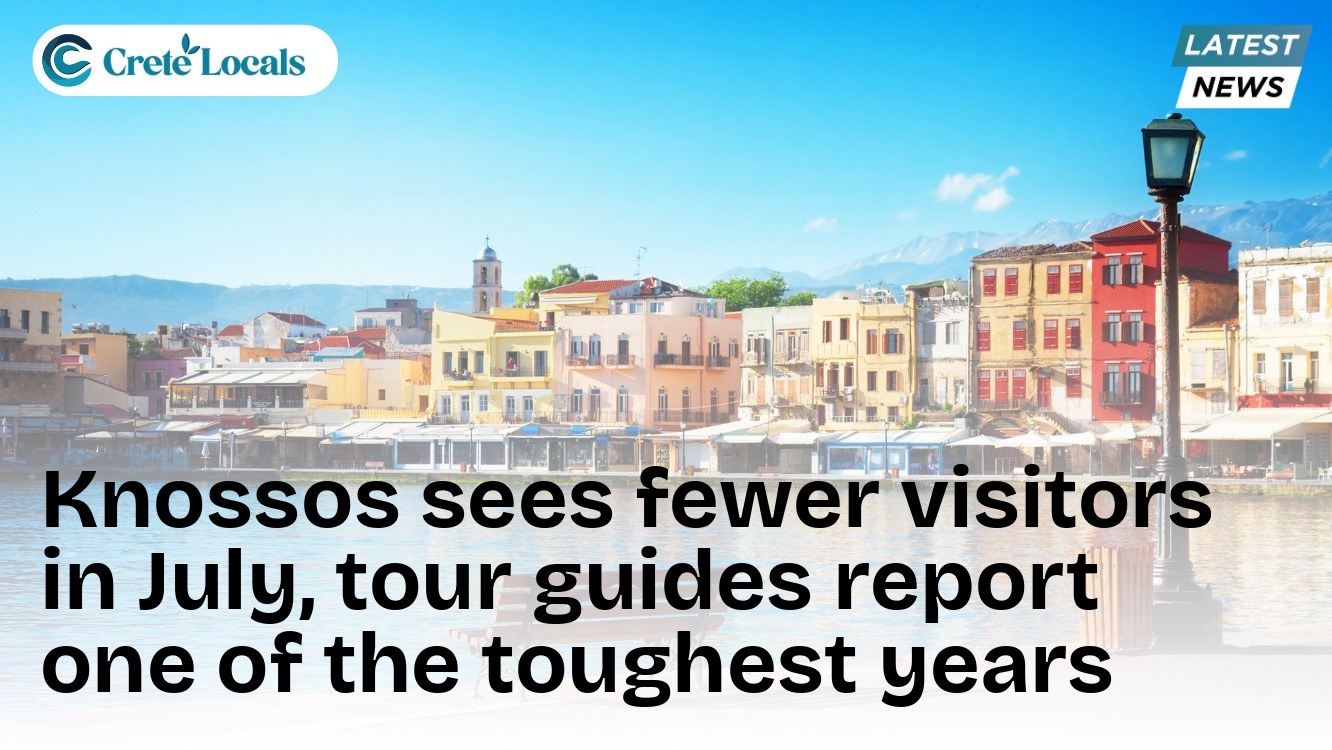 Knossos sees fewer visitors in July, tour guides report one of the toughest years