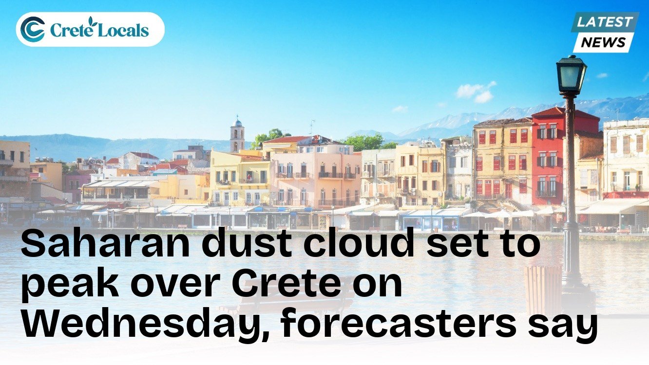 Saharan dust cloud set to peak over Crete on Wednesday, forecasters say