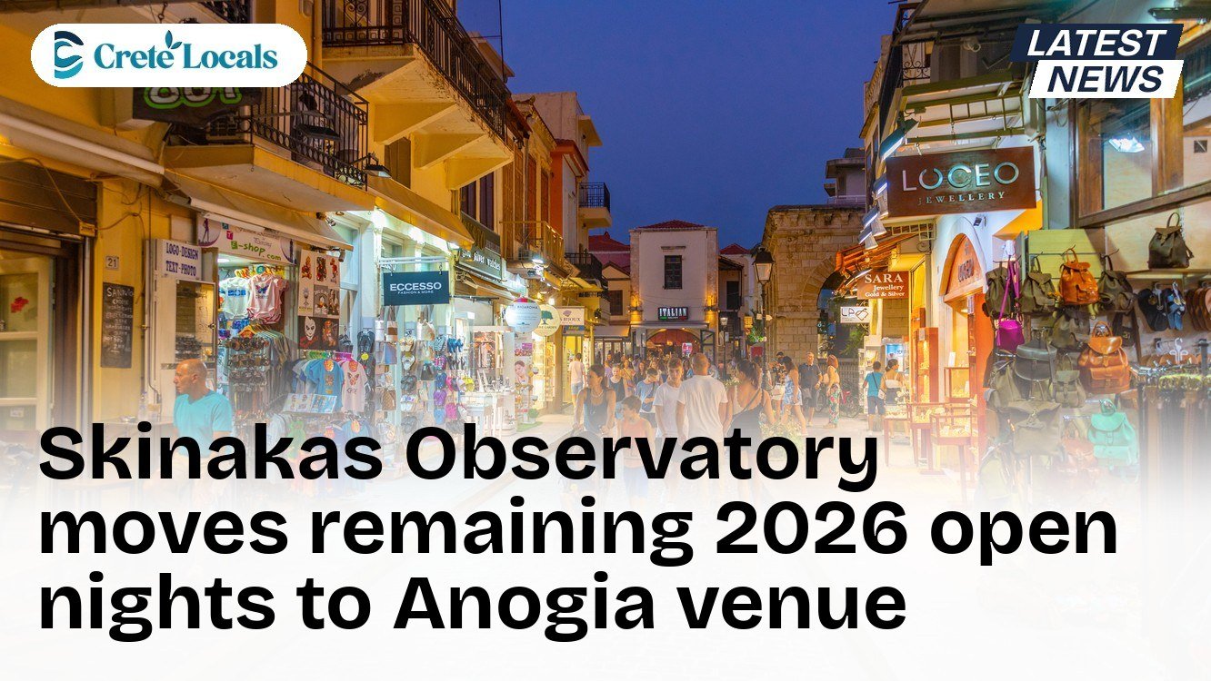 Skinakas Observatory moves remaining 2026 open nights to Anogia venue