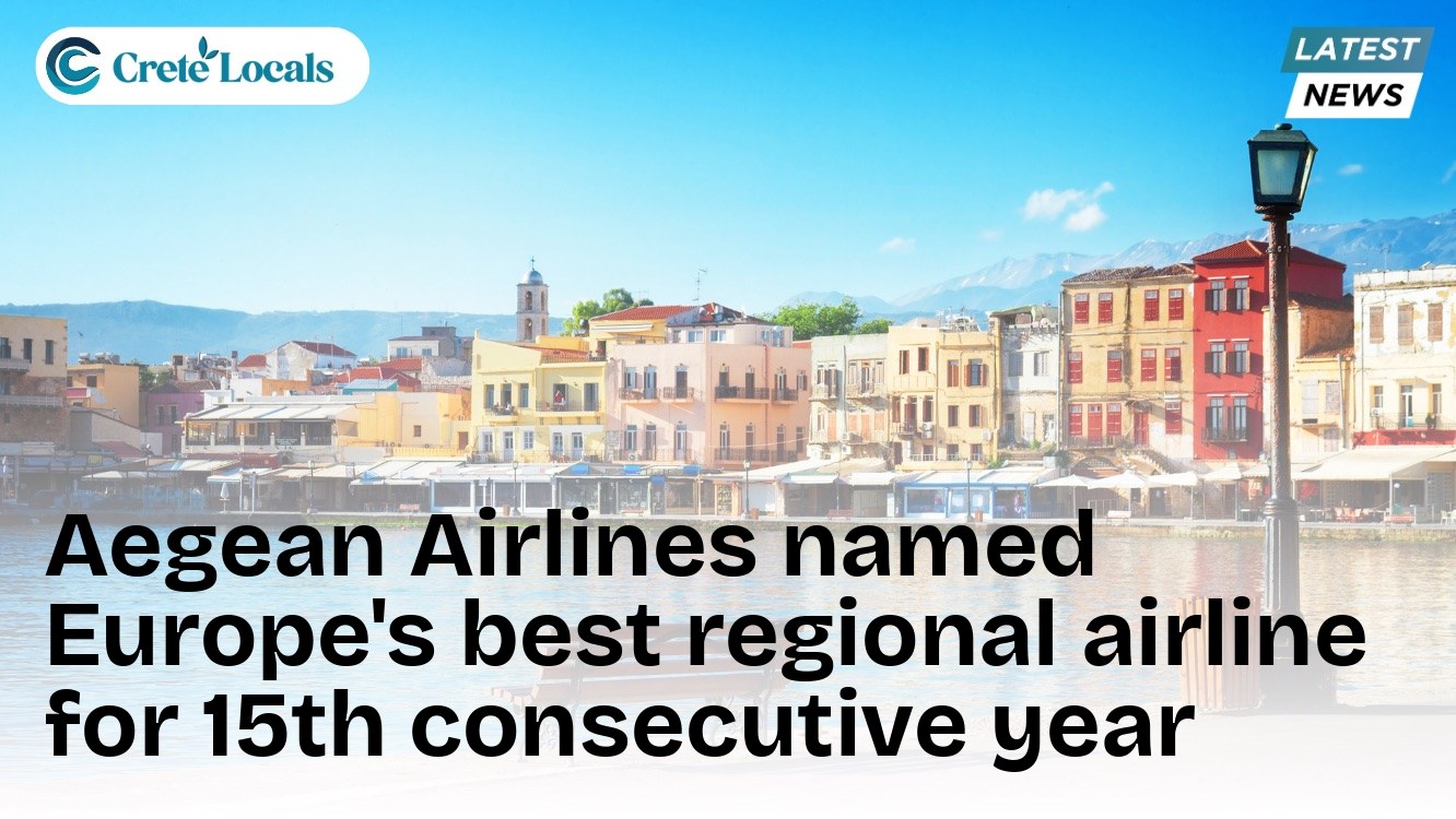 Aegean Airlines named Europe's best regional airline for 15th consecutive year