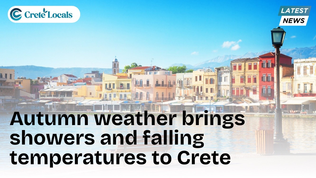 Autumn weather brings showers and falling temperatures to Crete