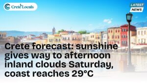 crete forecast sunshine afternoon clouds saturday 29c og | CreteLocals
