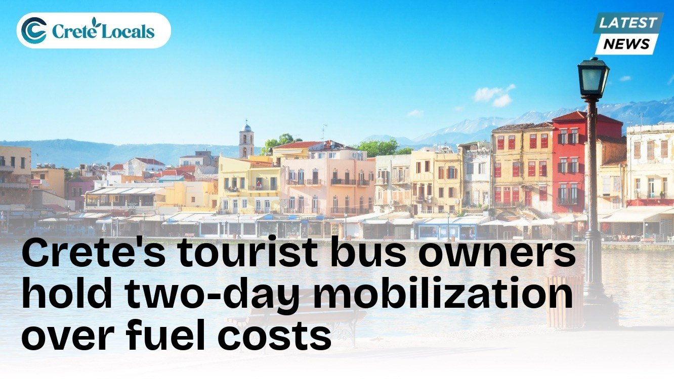 Crete's tourist bus owners hold two-day mobilization over fuel costs