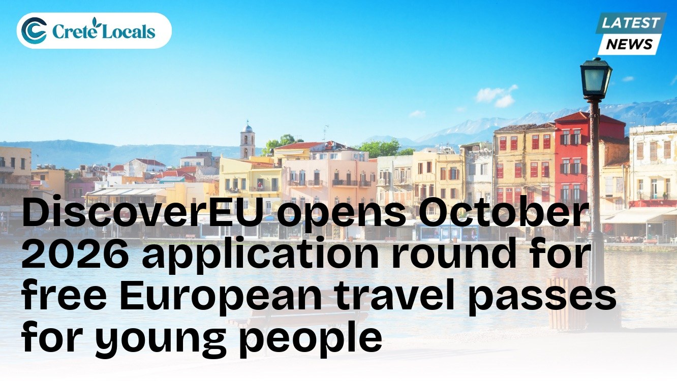 discovereu opens october 2026 application free travel passes young people og | CreteLocals