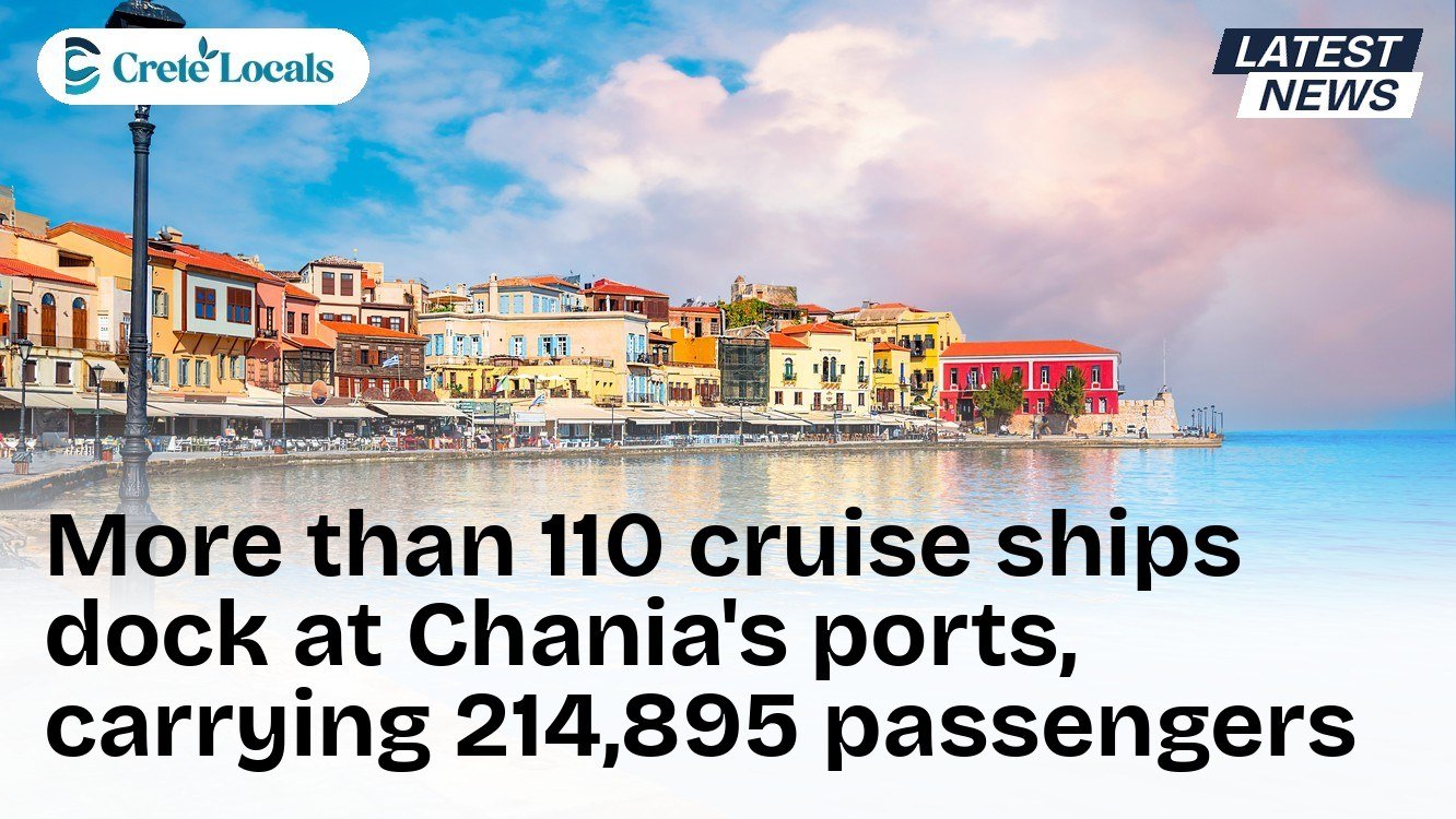 More than 110 cruise ships dock at Chania's ports, carrying 214,895 passengers