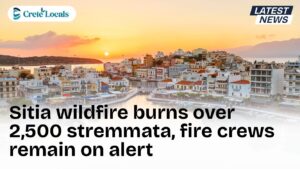 sitia wildfire burns 2500 stremmata fire crews alert og | CreteLocals