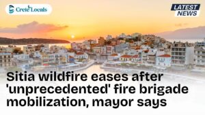 sitia wildfire eases unprecedented fire brigade mobilization mayor og | CreteLocals