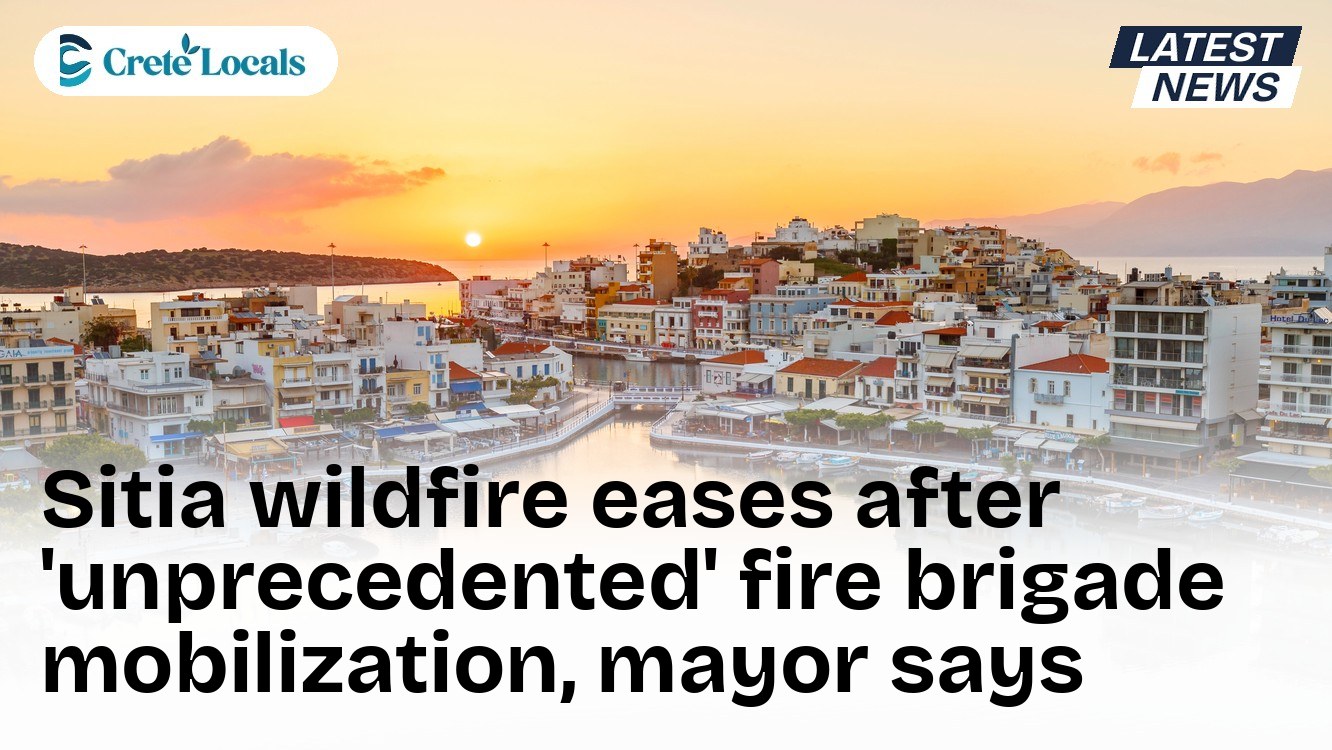 sitia wildfire eases unprecedented fire brigade mobilization mayor og | CreteLocals