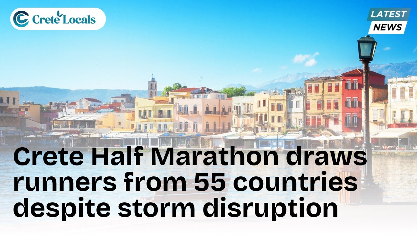 Crete Half Marathon draws runners from 55 countries despite storm disruption