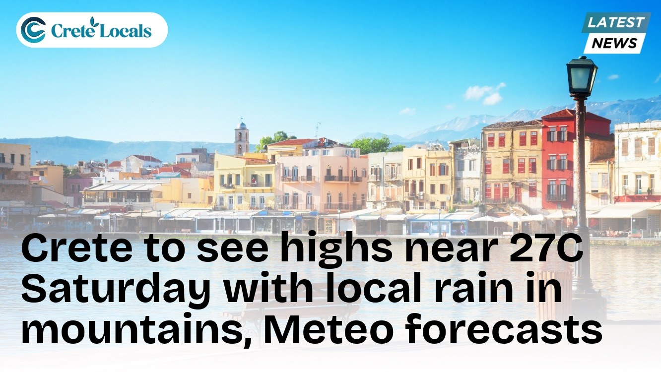 crete highs 27c saturday local rain mountains meteo forecast og | CreteLocals