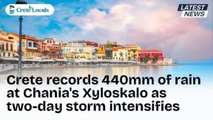 crete records 440mm rain xyloskalo chania storm og | CreteLocals